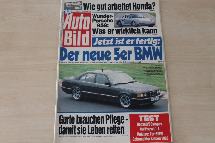 Deckblatt Auto Bild (42/1987)